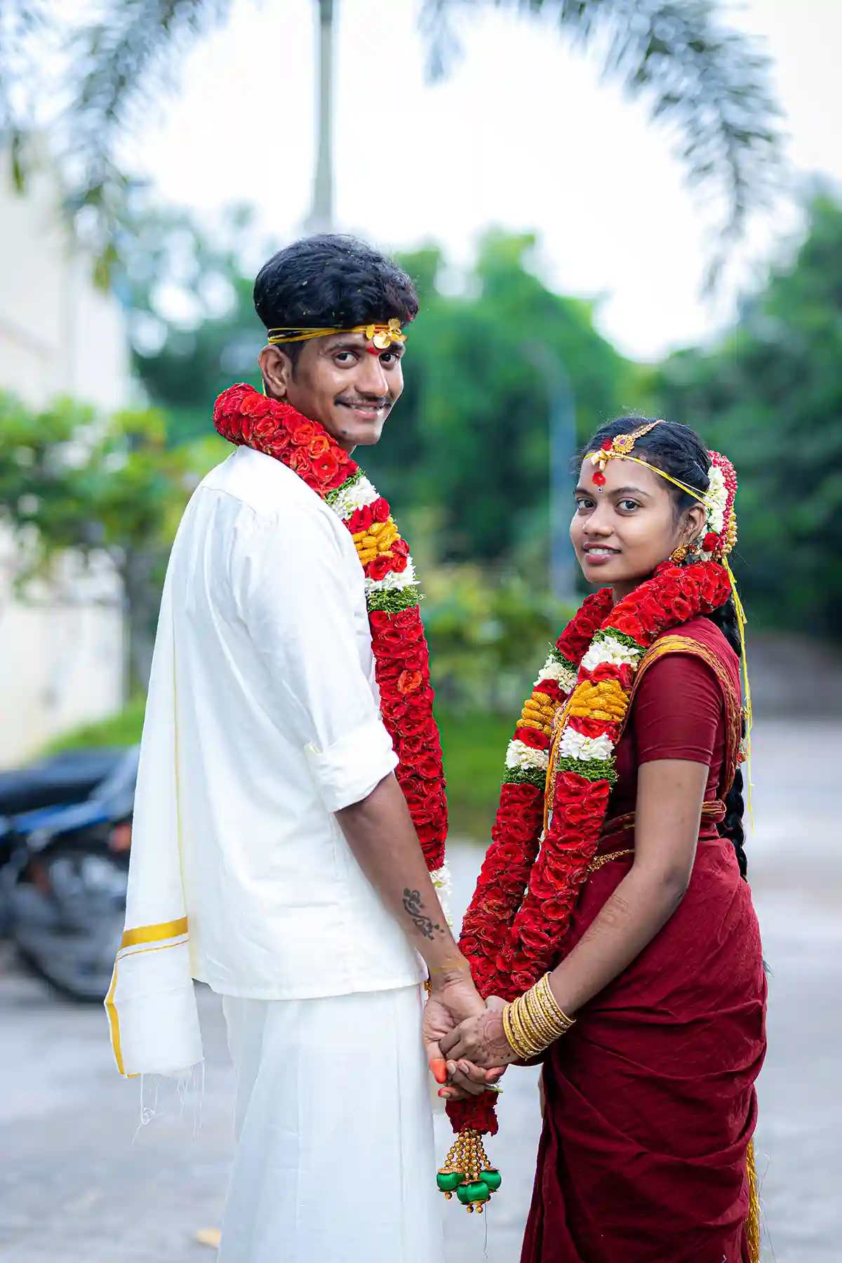 A photograph from Veerappan and Divyadharshini’s wedding collection